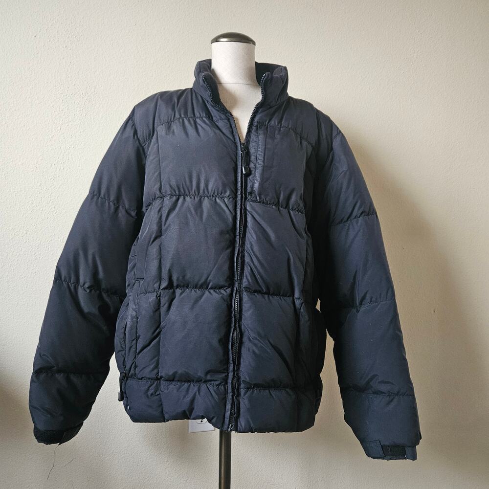 Eddie Bauer Down quilted puffer jacket Black Large